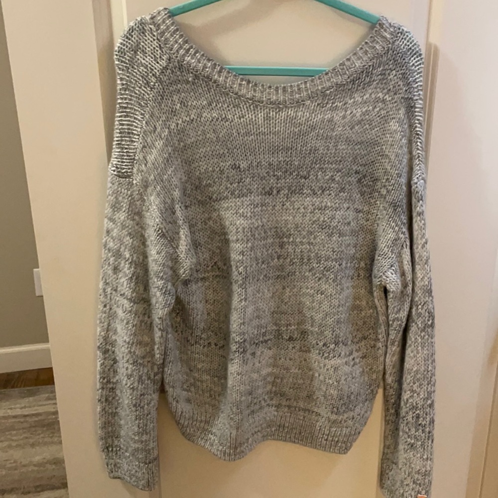 Oversized gray sweater